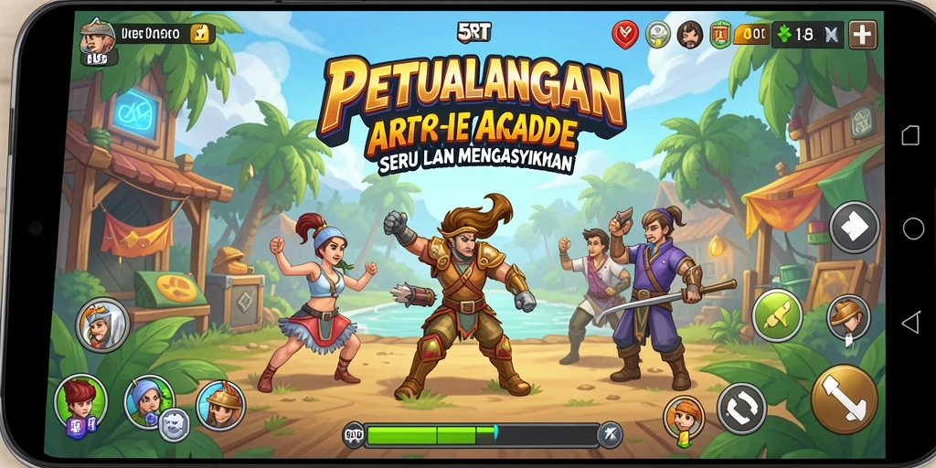 Tampilan gameplay 5RT yang penuh tantangan dan keseruan.