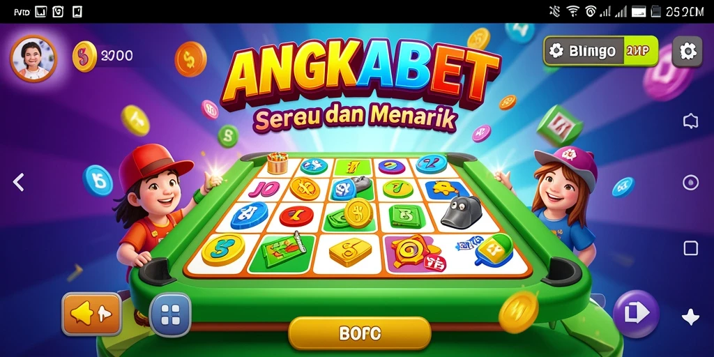 Screenshot gameplay utama ANGKABET yang menampilkan suasana Bingo yang seru.