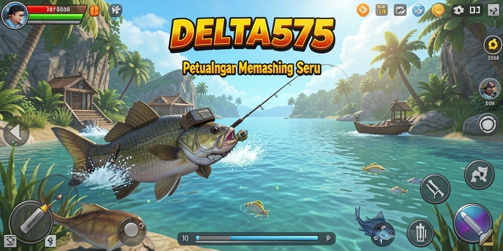 Tangkapan ikan yang luar biasa dalam gameplay DELTA575.