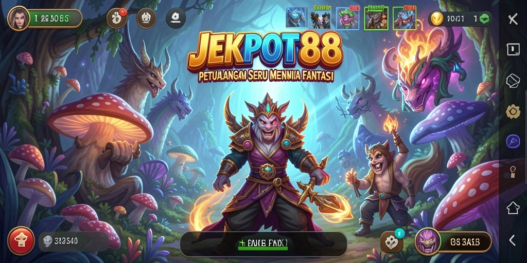 Tampilan permainan <strong>JEKPOT88</strong> yang memukau dengan petualangan seru.