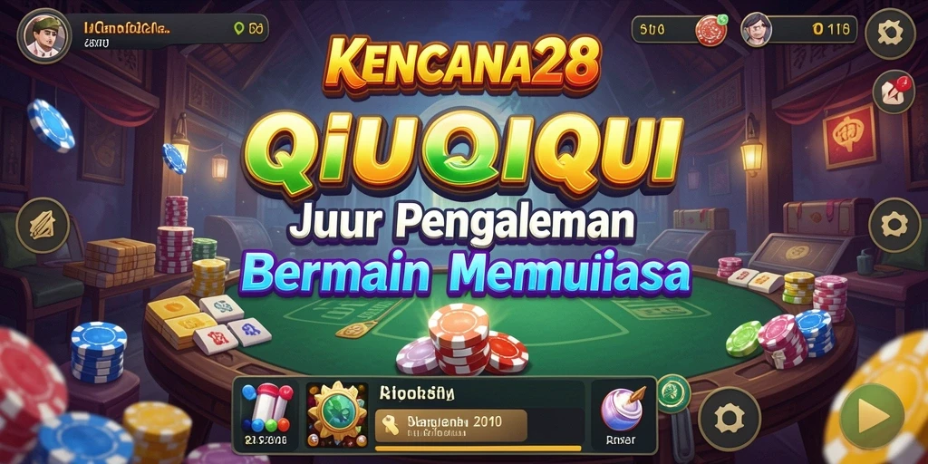 Screenshot gameplay KENCANA28 menampilkan pertempuran QiuQiu yang seru.