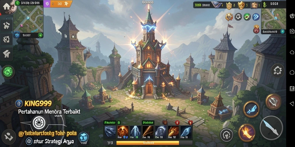 Gameplay menara pertahanan yang mendebarkan dan strategis.