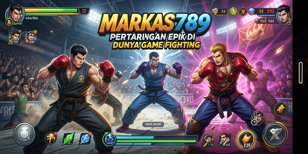 Tampilan permainan <strong>MARKAS789</strong> yang penuh aksi dan pertarungan epik.