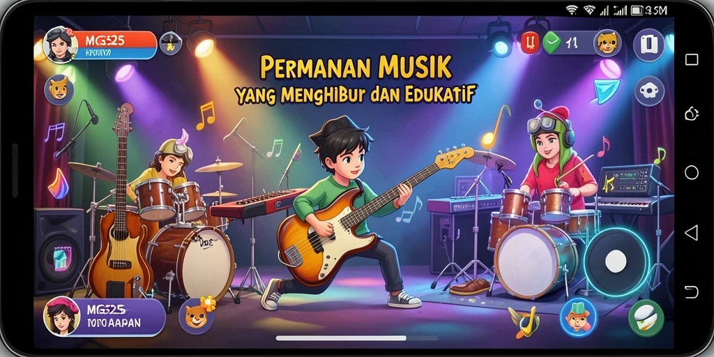 Tampilan gameplay MG525 yang mengasyikkan dan interaktif.
