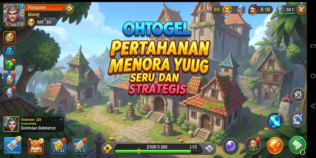 Screenshot OHTOGEL menunjukkan aksi Tower Defense yang menegangkan dan intens.