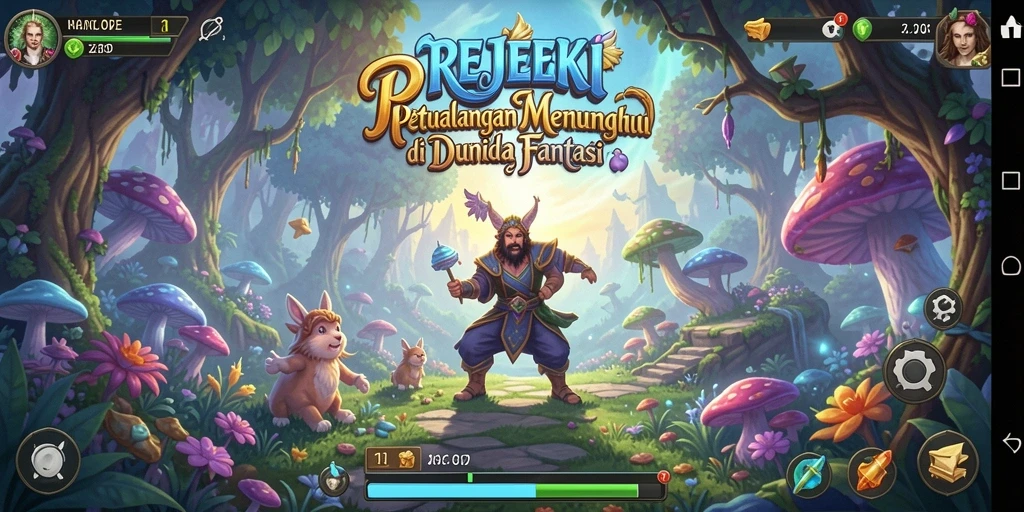 Tampilan gameplay seru dalam dunia RPG yang menakjubkan.