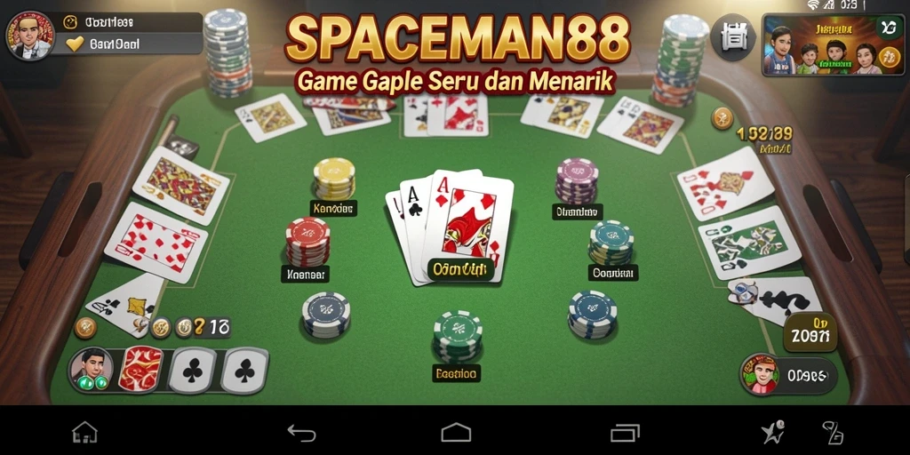 Tampilan gameplay seru dari SPACEMAN88 dengan teman-teman.