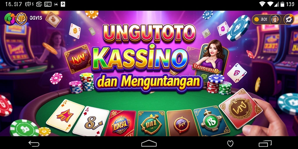 Tampilan gameplay mengasyikkan UNGUTOTO dalam suasana Kasino.