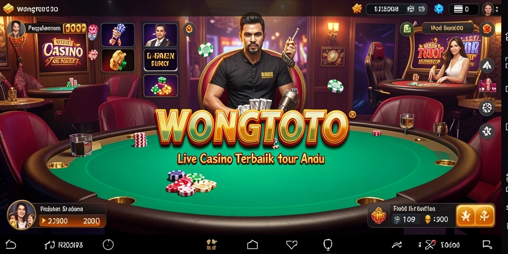 Tampilan gameplay langsung dari WONGTOTO di Live Casino.