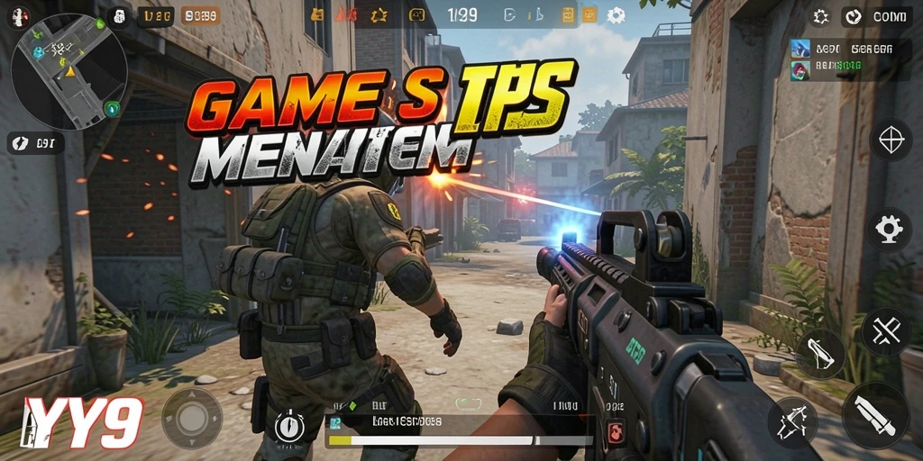 Gameplay seru Y89 dengan aksi tembak-menembak yang intens.